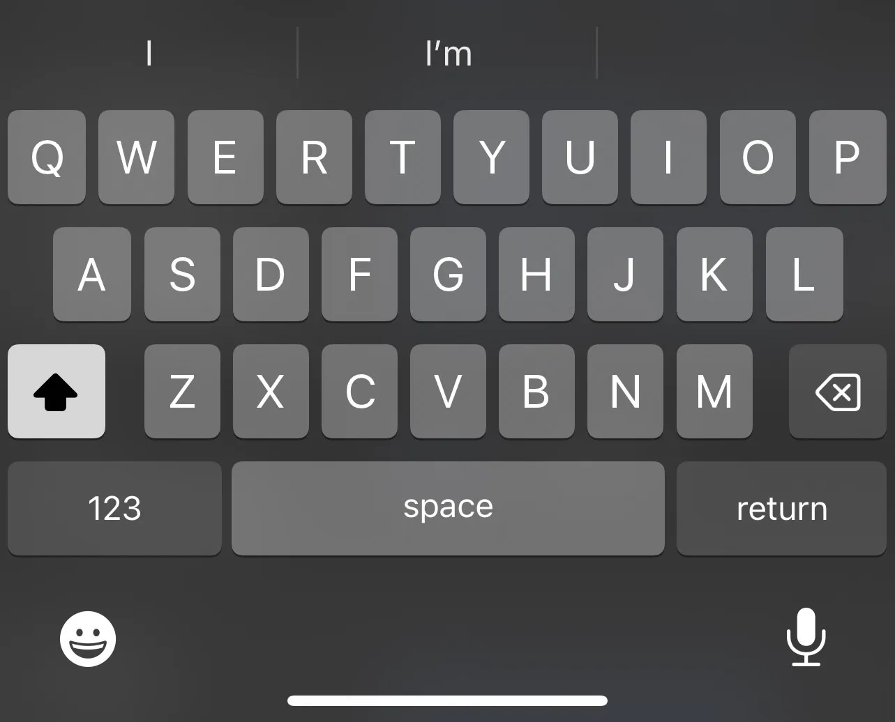 IOS Text Keyboard